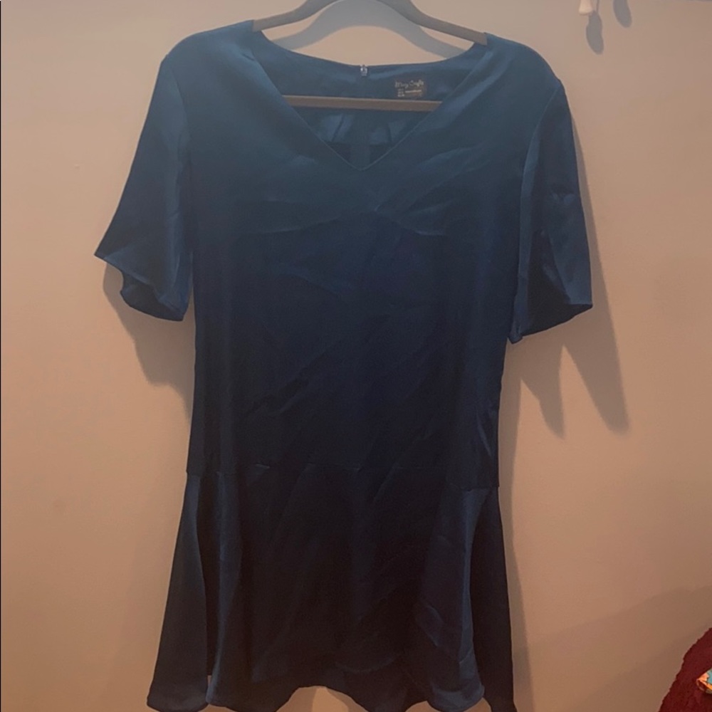 Blue costume slip dress